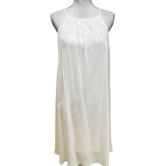 Stockholm atelier & Other Stories off white texture. sheer flowy sundress medium - Picture 1 of 13
